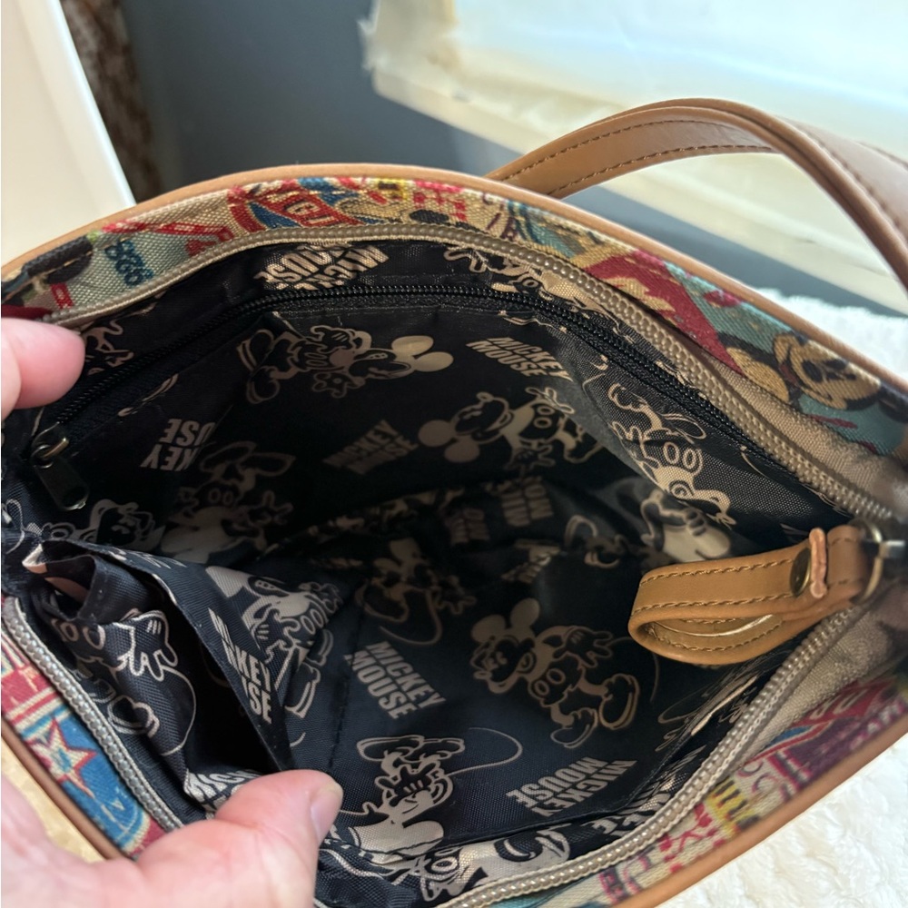 Disney Multicolor Mickey Patchwork Crossbody with… - image 3